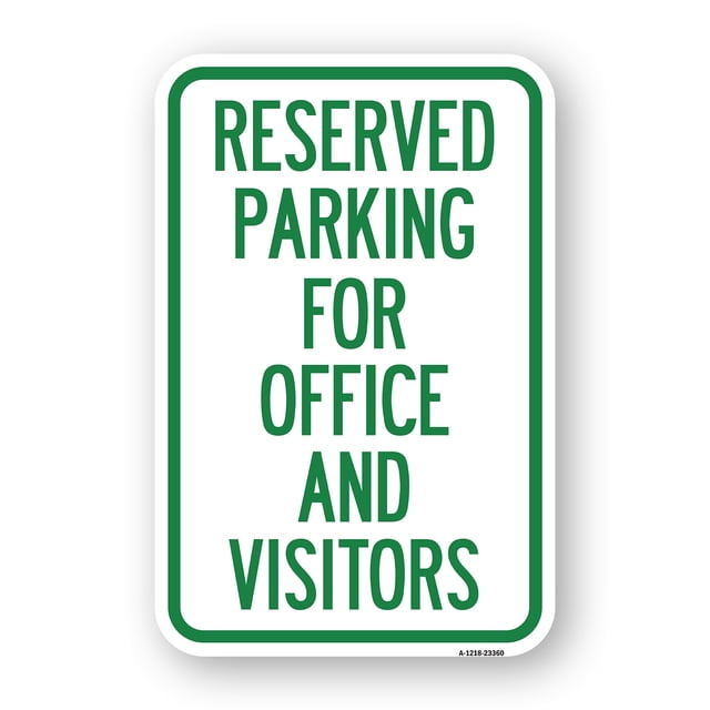 SignMission A-1218-23360 12 x 18 in. Aluminum Sign - Parking Sign ...