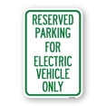 thumbnail image 1 of SignMission A-1218-23391 12 x 18 in. Aluminum Sign - Parking Reserved for Electric Vehicle Only, 1 of 4