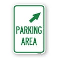 thumbnail image 1 of SignMission A-1218-23463 12 x 18 in. Aluminum Sign - Parking Area with Upper Right Arrow, 1 of 4