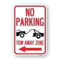 thumbnail image 1 of SignMission A-1218-23607 12 x 18 in. Aluminum Sign - No Parking Tow-Away Zone with Left Arrow, 1 of 4