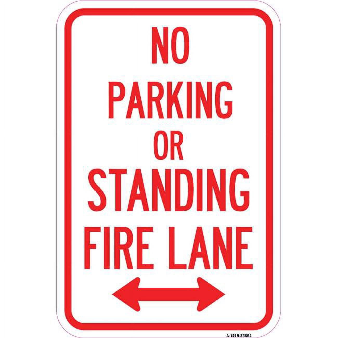 SignMission A-1218-23684 12 x 18 in. Aluminum Sign - No Parking or ...