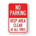 thumbnail image 1 of SignMission A-1218-23713 12 x 18 in. Aluminum Sign - No Parking Keep Area Clear At All Times, 1 of 4