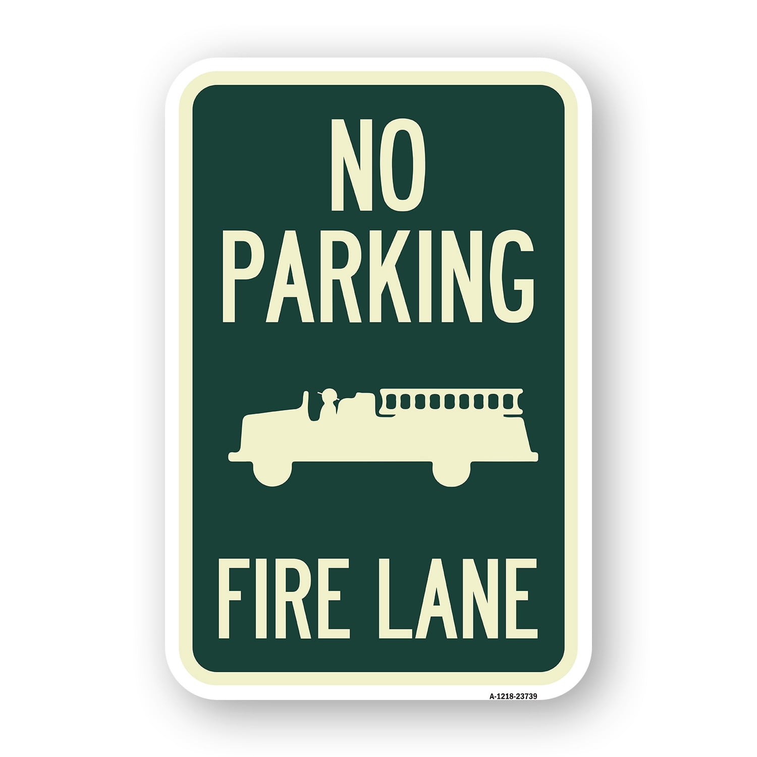 SignMission A-1218-23739 12 x 18 in. Aluminum Sign - No Parking Fire ...