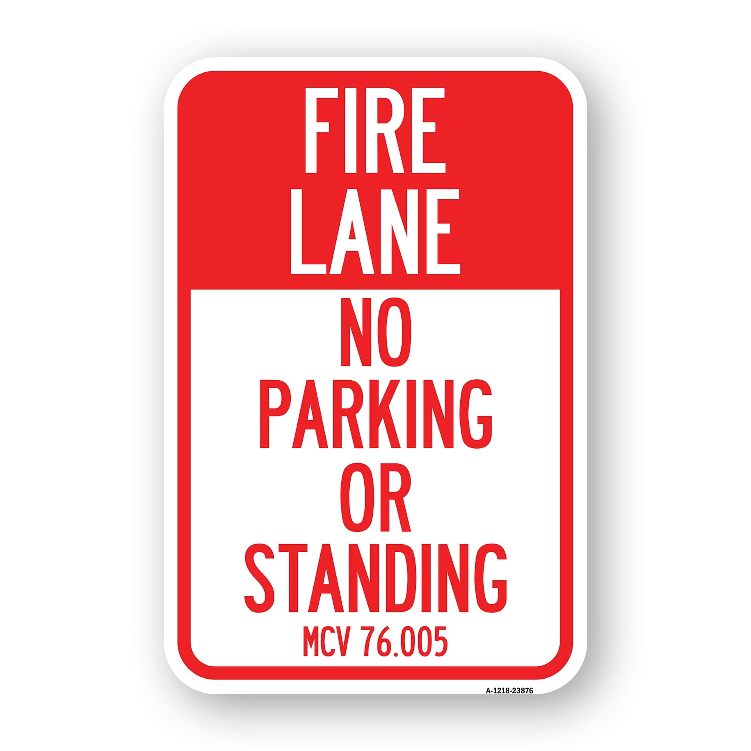 SignMission A-1218-23876 12 x 18 in. Aluminum Sign - Michigan Fire Lane ...