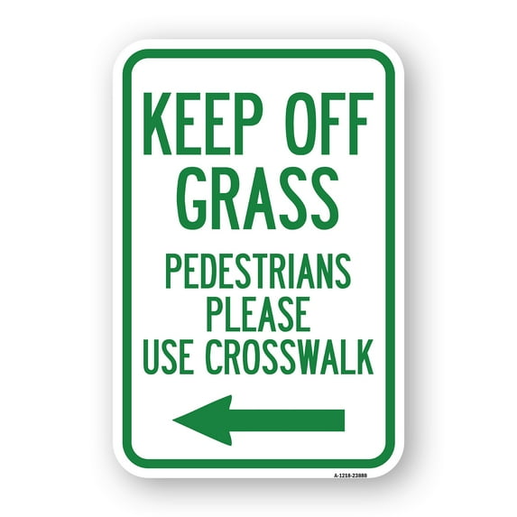 SignMission A-1218-23888 12 x 18 in. Aluminum Sign - Lawn Boss Sign Stake Kit