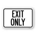 thumbnail image 1 of SignMission A-1218-24034 12 x 18 in. Aluminum Sign - Exit Only, 1 of 4