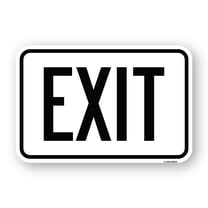SignMission A-1218 Enter-Exit Signs - Entran right 12 x 18 in. Entrance ...