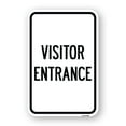 thumbnail image 1 of SignMission A-1218-24093 12 x 18 in. Aluminum Sign - Entrance Sign Visitor Entrance, 1 of 4