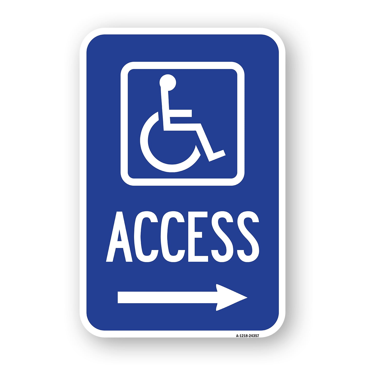 SignMission A-1218-24357 12 x 18 in. Aluminum Sign - Access with ...
