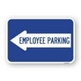 thumbnail image 1 of SignMission A-1218-24399 12 x 18 in. Aluminum Sign - Employee Parking with Left Arrow, 1 of 4