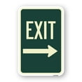 thumbnail image 1 of SignMission A-1218-24552 12 x 18 in. Aluminum Sign - Exit with Right Arrow, 1 of 4
