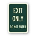 thumbnail image 1 of SignMission A-1218-24554 12 x 18 in. Aluminum Sign - Exit Only Do Not Enter, 1 of 4