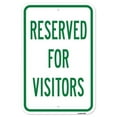 thumbnail image 1 of SignMission A-1218-24787 12 x 18 in. Aluminum Sign - Reserved for Visitors, 1 of 4