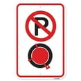thumbnail image 1 of SignMission A-1218-24997 12 x 18 in. Aluminum Sign - No Parking with Boot Symbol, 1 of 4