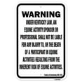 thumbnail image 1 of SignMission A-1218-25165 12 x 18 in. Aluminum Sign - Kentucky Equine, 1 of 4