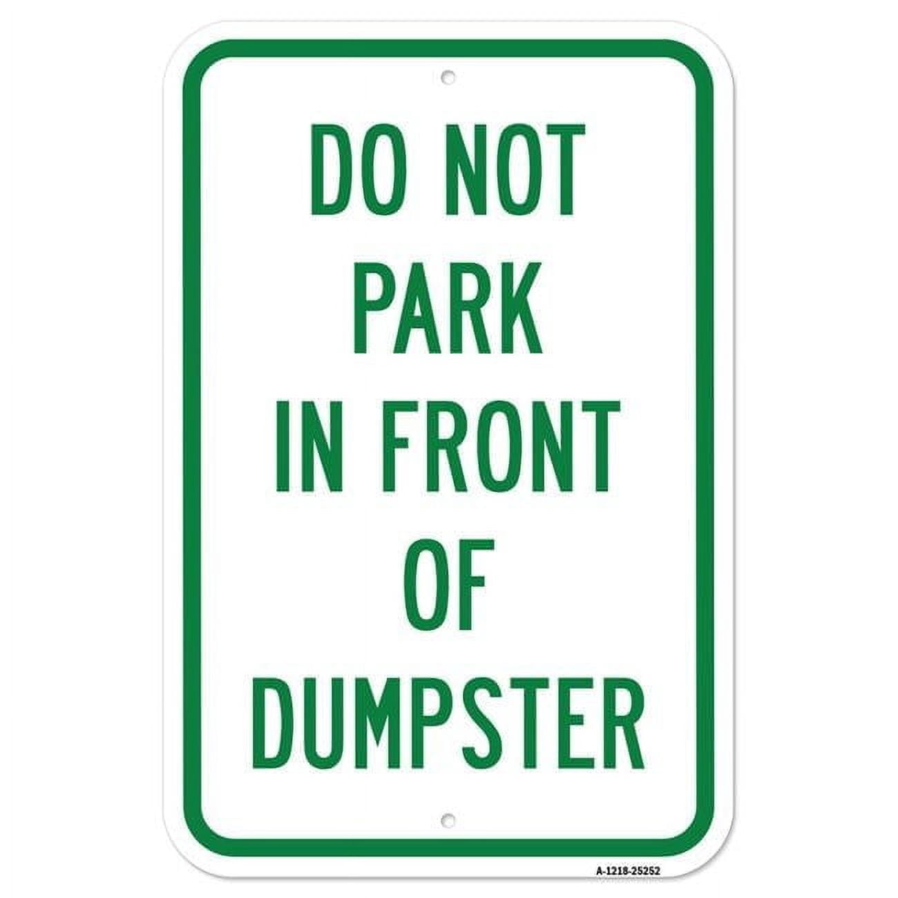 SignMission A-1218-25252 12 x 18 in. Aluminum Sign - Do Not Park in ...