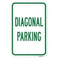 thumbnail image 1 of SignMission A-1218-25262 12 x 18 in. Aluminum Sign - Diagonal Parking, 1 of 4