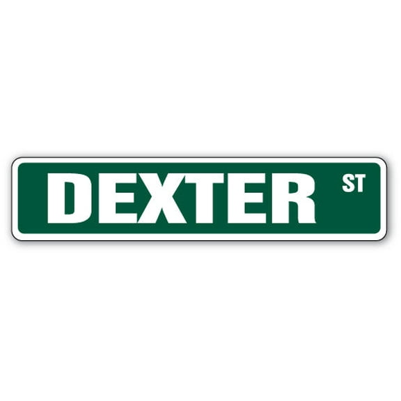 SignMission A-18-SS-DEXTER 4 x 18 in. Childrens Name Room Aluminum Street Sign - Dexter