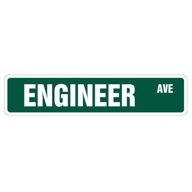 SignMission A-18-SS-ENGINEER 4 x 18 in. Engineer Aluminum Street Sign ...