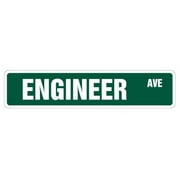 SignMission A-18-SS-ENGINEER 4 x 18 in. Engineer Aluminum Street Sign
