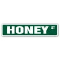 thumbnail image 1 of SignMission A-18-SS-HONEY Honey Aluminum Street Sign for Bee Bees Hive Clover Wax, 1 of 3