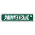 thumbnail image 1 of SignMission A-18-SS-Lawn Mower Mechanic 4 x 18 in. Lawn Mower Mechanic Aluminum Street Sign, 1 of 5