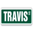 thumbnail image 1 of SignMission A-18-SS-TRAVIS 4 x 18 in. Childrens Name Room Decal Street Sign - Travis, 1 of 5