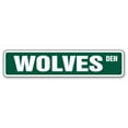thumbnail image 1 of SignMission A-18-SS-Wolves Wolves Aluminum Street Metal Sign for Wolf Collectible Decor Howl, 1 of 5