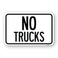thumbnail image 1 of SignMission A-1824-22786 18 x 24 in. Aluminum Sign - Truck Sign No Trucks, 1 of 4