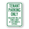 thumbnail image 1 of SignMission A-1824-22827 18 x 24 in. Aluminum Sign - Tenant Parking Only Violators Will Be Towed Away At Car Owners Expense, 1 of 4