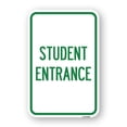 thumbnail image 1 of SignMission A-1824-22830 18 x 24 in. Aluminum Sign - Student Entrance, 1 of 4