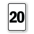 thumbnail image 1 of Sign with Number '20 | 18" X 24" Heavy-Gauge Aluminum Rust Proof Parking Sign | Protect Your Business & Municipality | Made in The USA, 1 of 4
