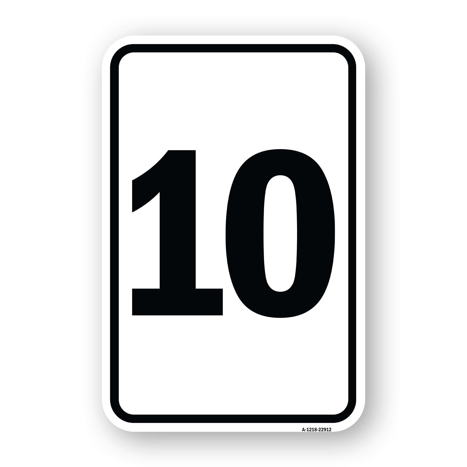 SignMission A-1824-22912 18 x 24 in. Aluminum Sign - Sign with Number ...