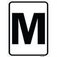 thumbnail image 1 of SignMission A-1824-22940 18 x 24 in. Aluminum Sign - Sign with Letter M, 1 of 4