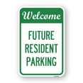 thumbnail image 1 of SignMission A-1824-23012 18 x 24 in. Aluminum Sign - Reserved Parking Sign Welcome - Future Resident Parking, 1 of 4