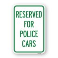 thumbnail image 1 of SignMission A-1824-23180 18 x 24 in. Aluminum Sign - Reserved for Police Cars, 1 of 4