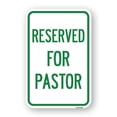 thumbnail image 1 of SignMission A-1824-23186 18 x 24 in. Aluminum Sign - Reserved for Pastor, 1 of 4