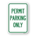 thumbnail image 1 of SignMission A-1824-23313 18 x 24 in. Aluminum Sign - Permit Parking Only, 1 of 4