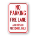 thumbnail image 1 of SignMission A-1824-23340 18 x 24 in. Aluminum Sign - Parking Fire Lane Authorized Personnel Only, 1 of 4