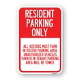 thumbnail image 1 of SignMission A-1824-23358 18 x 24 in. Aluminum Sign - Parking Sign Resident Parking Only, 1 of 4