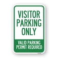 thumbnail image 1 of SignMission A-1824-23470 18 x 24 in. Aluminum Sign - Parking Area Sign Visitors Parking Only - Valid Parking Permit Required, 1 of 4