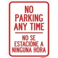 thumbnail image 1 of SignMission A-1824-23590 18 x 24 in. Aluminum Sign - No Se Estacione A Ninguna Hora, 1 of 4