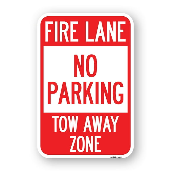 SignMission A-1824-23605 18 x 24 in. Aluminum Sign - No Parking Tow-Away Zone