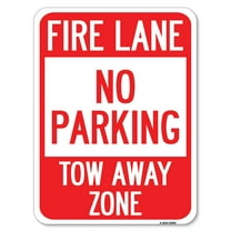 SignMission A-1824-23605 18 x 24 in. Aluminum Sign - No Parking Tow-Away Zone