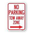 thumbnail image 1 of SignMission A-1824-23609 18 x 24 in. Aluminum Sign - No Parking Tow Away Zone with Right Arrow, 1 of 4