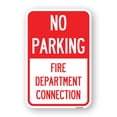thumbnail image 1 of SignMission A-1824-23670 18 x 24 in. Aluminum Sign - No Parking Sign No Parking - Fire Department Connection, 1 of 4