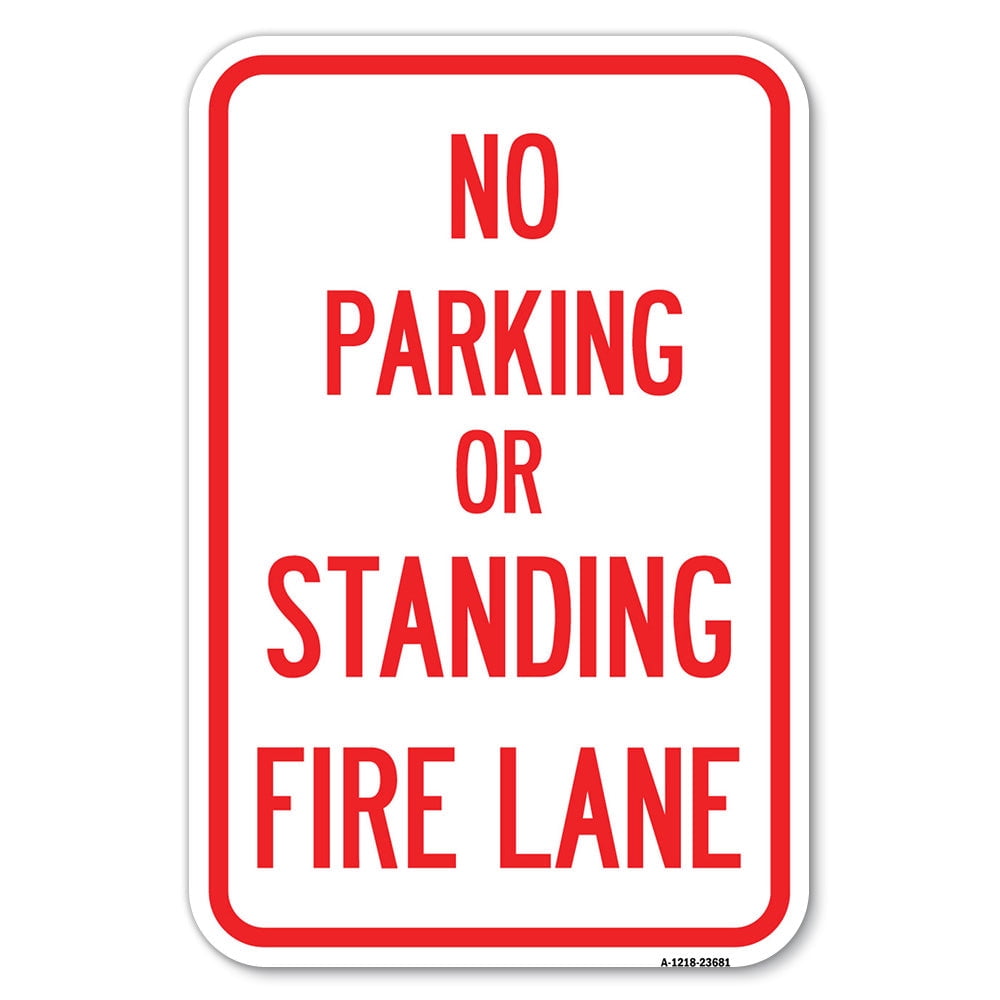 SignMission A-1824-23681 18 x 24 in. Aluminum Sign - No Parking or ...
