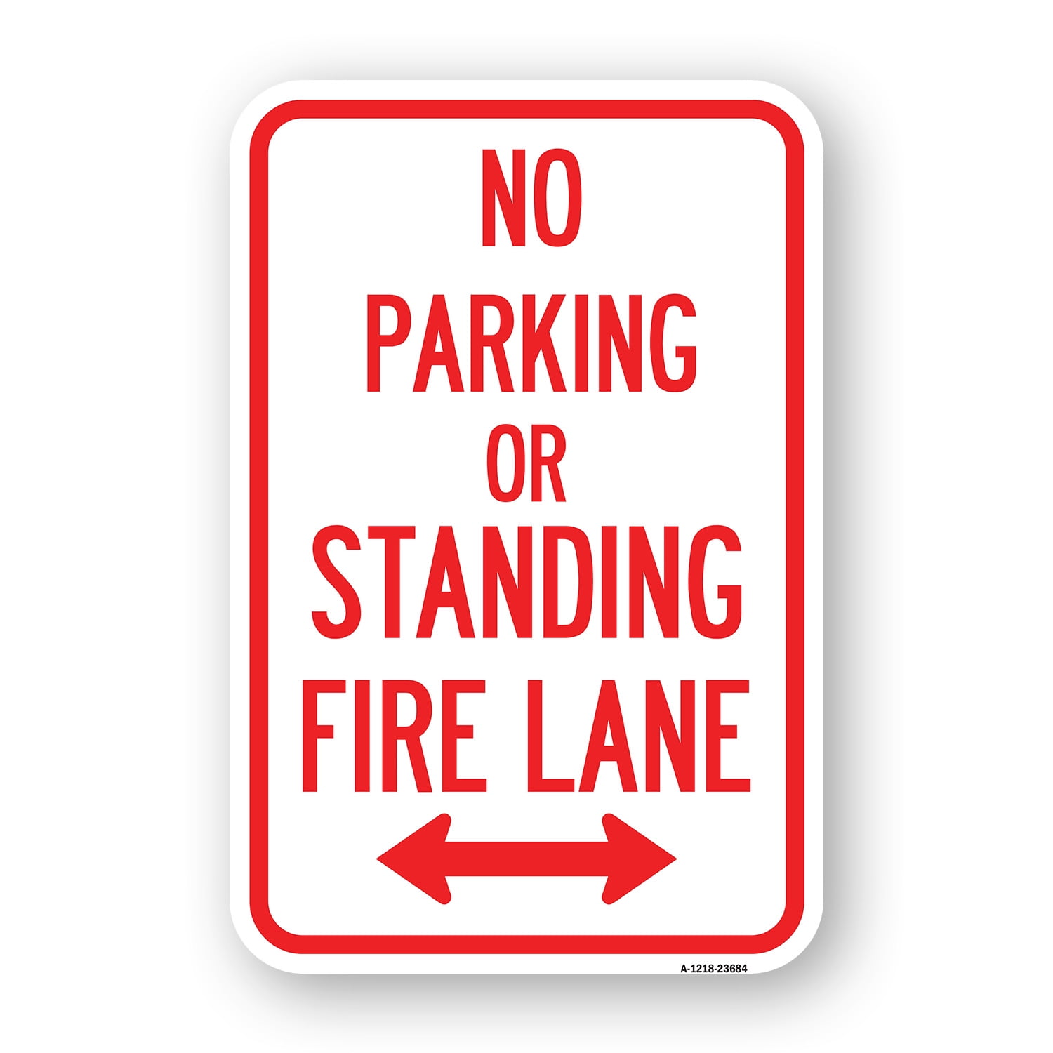 SignMission A-1824-23684 18 x 24 in. Aluminum Sign - No Parking or ...