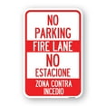 thumbnail image 1 of SignMission A-1824-23729 18 x 24 in. Aluminum Sign - No Parking Fire Lane - No Estacione Zona Contra Incendio, 1 of 4