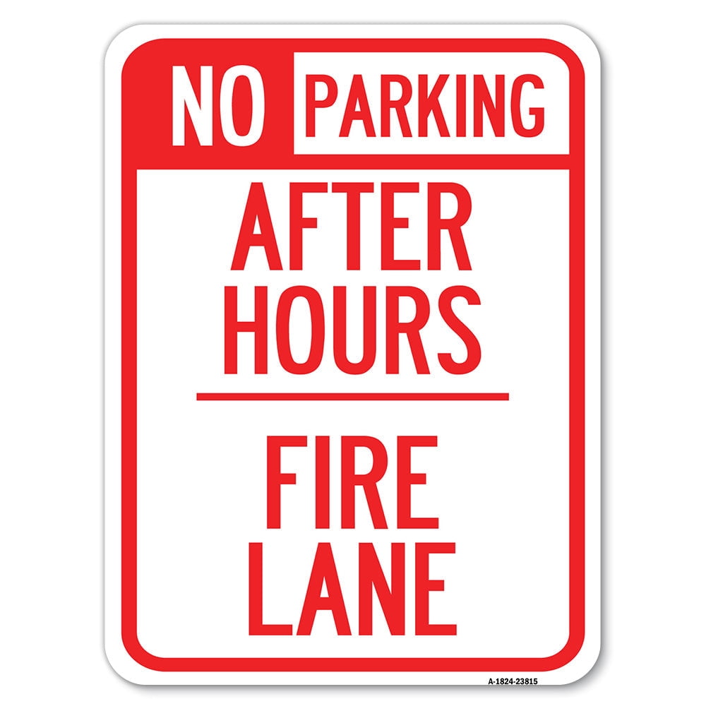 SignMission A-1824-23815 18 x 24 in. Aluminum Sign - No Parking After ...
